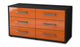 Lowboard stehend mit Griffen Alfonsa, Orange Seite ( 92x49x35cm) - Dekati GmbH