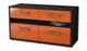 Lowboard stehend mit Griffen Alice, Orange Seite ( 92x49x35cm) - Dekati GmbH