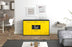 Sideboard Denise, Gelb Studio (136x79x35cm) - Dekati GmbH