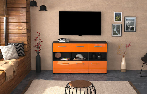 Sideboard Dorett, Orange Studio (136x79x35cm) - Dekati GmbH