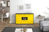 Sideboard Doriana, Gelb Studio (136x79x35cm) - Dekati GmbH