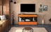 Sideboard Egizia, Orange Studio (136x79x35cm) - Dekati GmbH