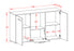 Sideboard Dhonna, Beton Maß ( 136x79x35cm) - Dekati GmbH