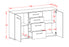Sideboard Donna, Beton Maß ( 136x79x35cm) - Dekati GmbH