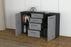 Sideboard Donna, Beton Offen (136x79x35cm) - Dekati GmbH