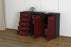 Sideboard Dorentina, Bordeaux Offen (136x79x35cm) - Dekati GmbH