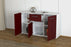 Sideboard Dorina, Bordeaux Offen ( 136x79x35cm) - Dekati GmbH