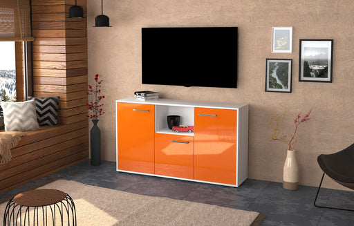 Sideboard Demetria, Orange Front ( 136x79x35cm) - Dekati GmbH
