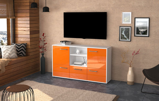 Sideboard Diellza, Orange Front ( 136x79x35cm) - Dekati GmbH