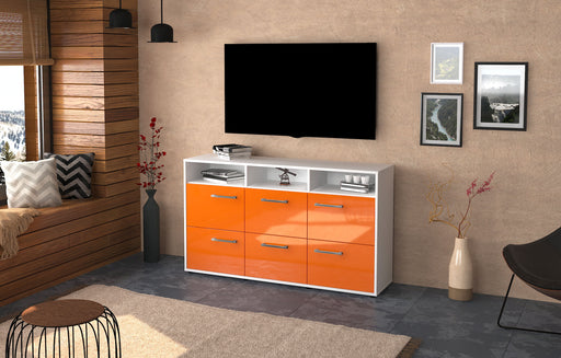 Sideboard Dilara, Orange Front ( 136x79x35cm) - Dekati GmbH