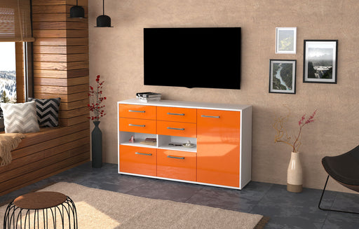Sideboard Domi, Orange Front ( 136x79x35cm) - Dekati GmbH