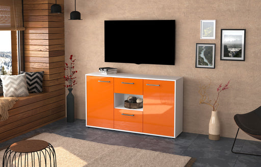 Sideboard Doriana, Orange Front ( 136x79x35cm) - Dekati GmbH