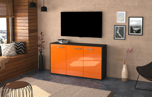 Sideboard Delia, Orange Front (136x79x35cm) - Dekati GmbH