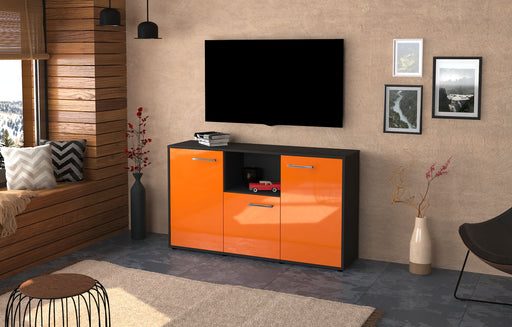 Sideboard Demetria, Orange Front (136x79x35cm) - Dekati GmbH