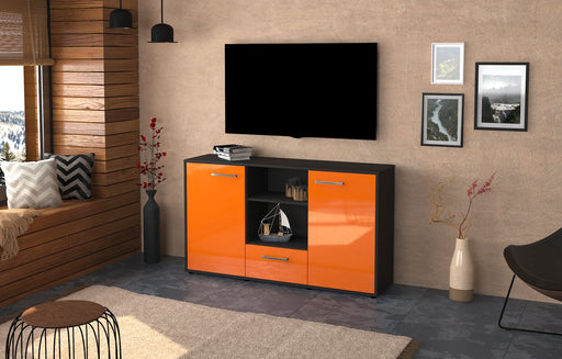 Sideboard Desideria, Orange Front (136x79x35cm) - Dekati GmbH