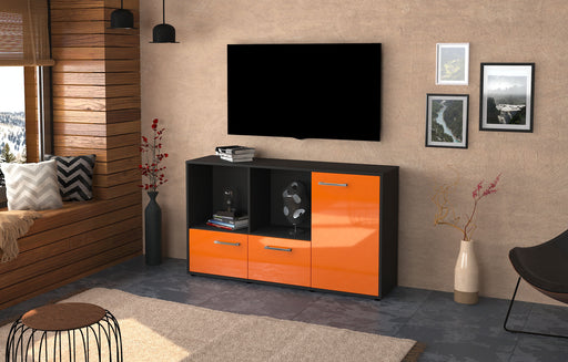 Sideboard Dolcia, Orange Front (136x79x35cm) - Dekati GmbH