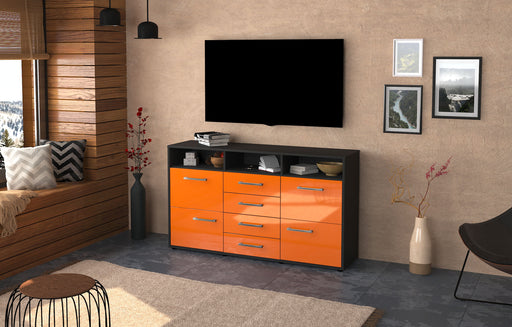 Sideboard Donabella, Orange Front (136x79x35cm) - Dekati GmbH