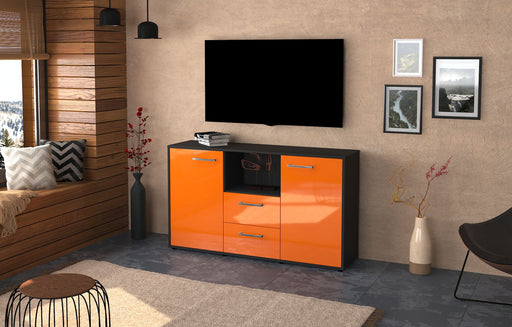 Sideboard Donika, Orange Front (136x79x35cm) - Dekati GmbH