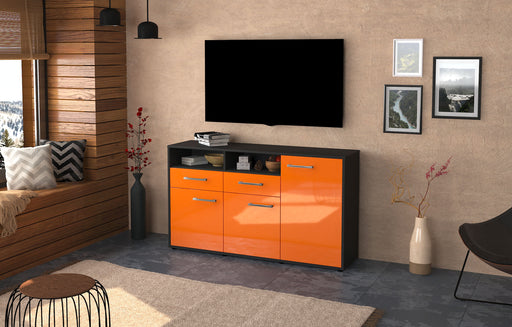 Sideboard Editta, Orange Front (136x79x35cm) - Dekati GmbH