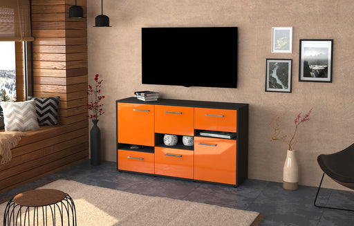 Sideboard Egizia, Orange Front (136x79x35cm) - Dekati GmbH