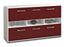 Sideboard Diletta, Bordeaux Seite ( 136x79x35cm) - Dekati GmbH