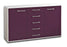 Sideboard Dorelly, Lila Seite ( 136x79x35cm) - Dekati GmbH