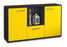 Sideboard Dhonna, Gelb Seite (136x79x35cm) - Dekati GmbH