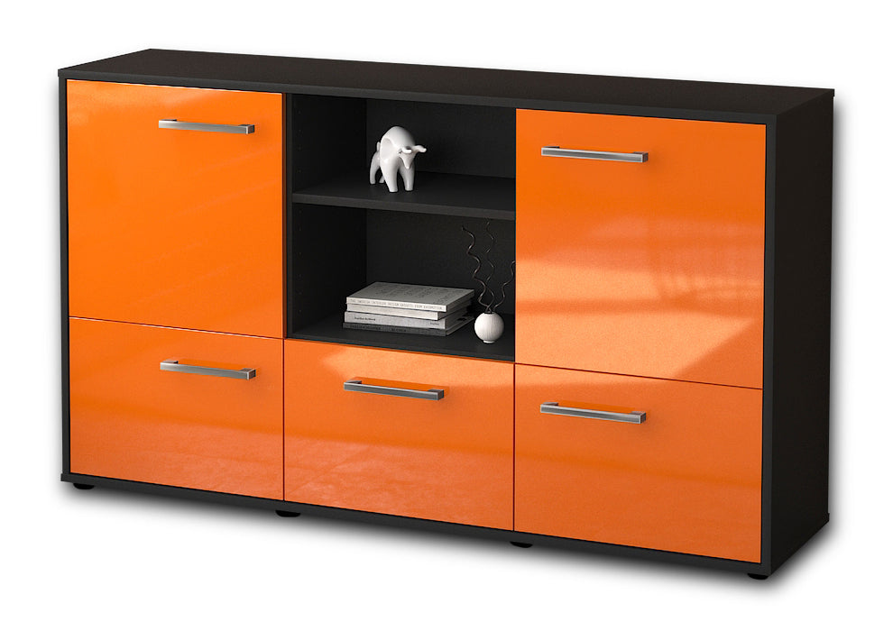 Sideboard Diellza, Orange Seite (136x79x35cm) - Dekati GmbH