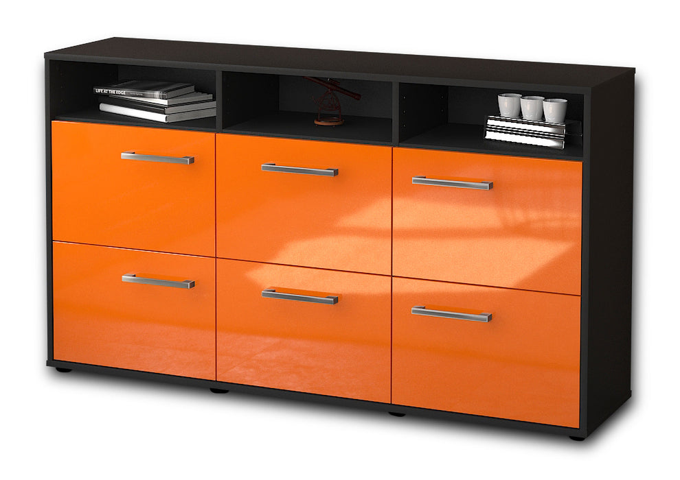 Sideboard Dilara, Orange Seite (136x79x35cm) - Dekati GmbH