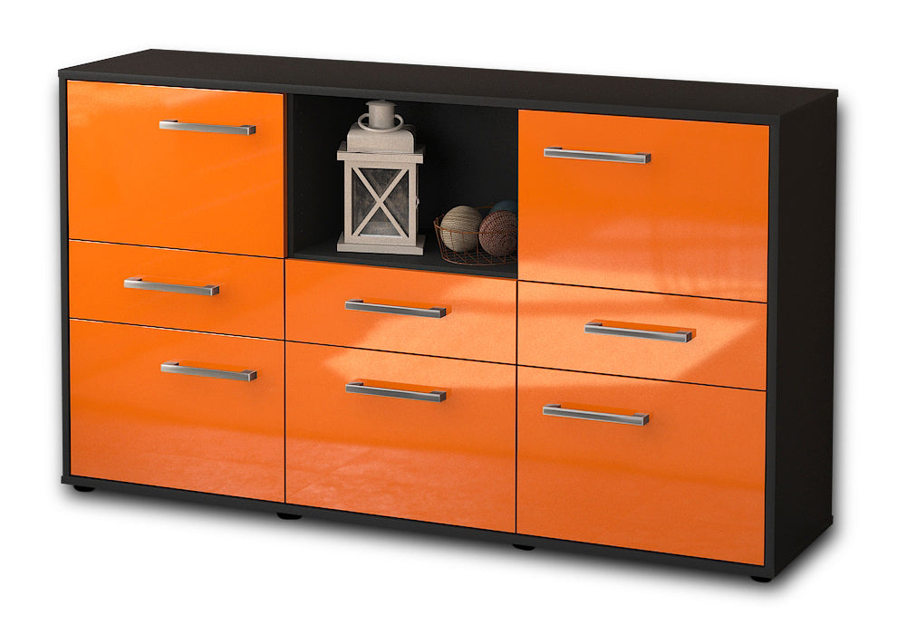 Sideboard Dominika, Orange Seite (136x79x35cm) - Dekati GmbH