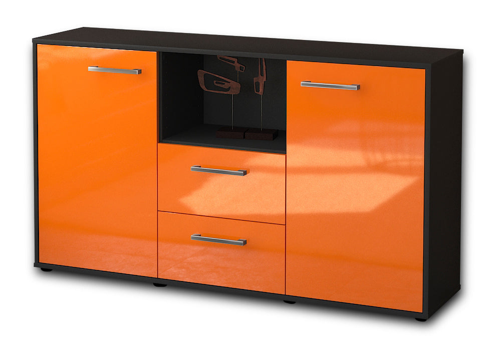Sideboard Donika, Orange Seite (136x79x35cm) - Dekati GmbH