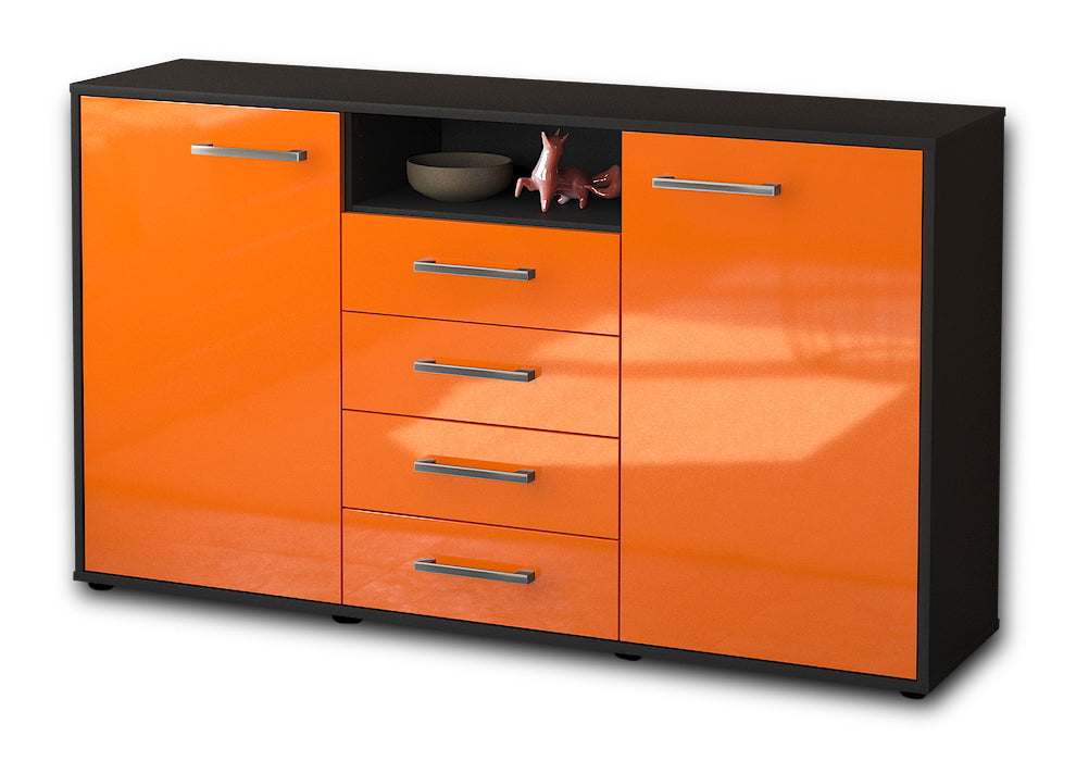 Sideboard Donnice, Orange Seite (136x79x35cm) - Dekati GmbH