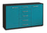Sideboard Dorelly, Tuerkis Seite (136x79x35cm) - Dekati GmbH