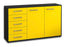 Sideboard Dorentina, Gelb Seite (136x79x35cm) - Dekati GmbH