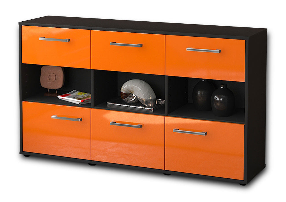 Sideboard Dorett, Orange Seite (136x79x35cm) - Dekati GmbH