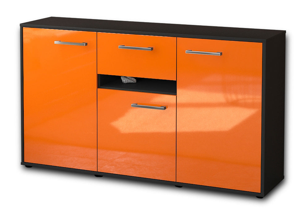 Sideboard Dorina, Orange Seite (136x79x35cm) - Dekati GmbH