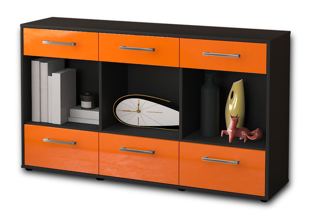 Sideboard Efisia, Orange Seite (136x79x35cm) - Dekati GmbH