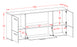 Sideboard Elvezia, Grau Maß (180x79x35cm) - Dekati GmbH