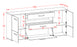 Sideboard Elvira, Rost Maß (180x79x35cm) - Dekati GmbH