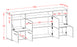 Sideboard Evita, Walnuss Maß (180x79x35cm) - Dekati GmbH