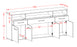 Sideboard Ezia, Beton Maß (180x79x35cm) - Dekati GmbH