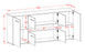 Sideboard Farina, Rost Maß (180x79x35cm) - Dekati GmbH