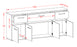 Sideboard Flora, Beton Maß (180x79x35cm) - Dekati GmbH