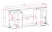 Sideboard Gabriella, Walnuss Maß (180x79x35cm) - Dekati GmbH