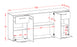 Sideboard Gaia, Beton Maß (180x79x35cm) - Dekati GmbH