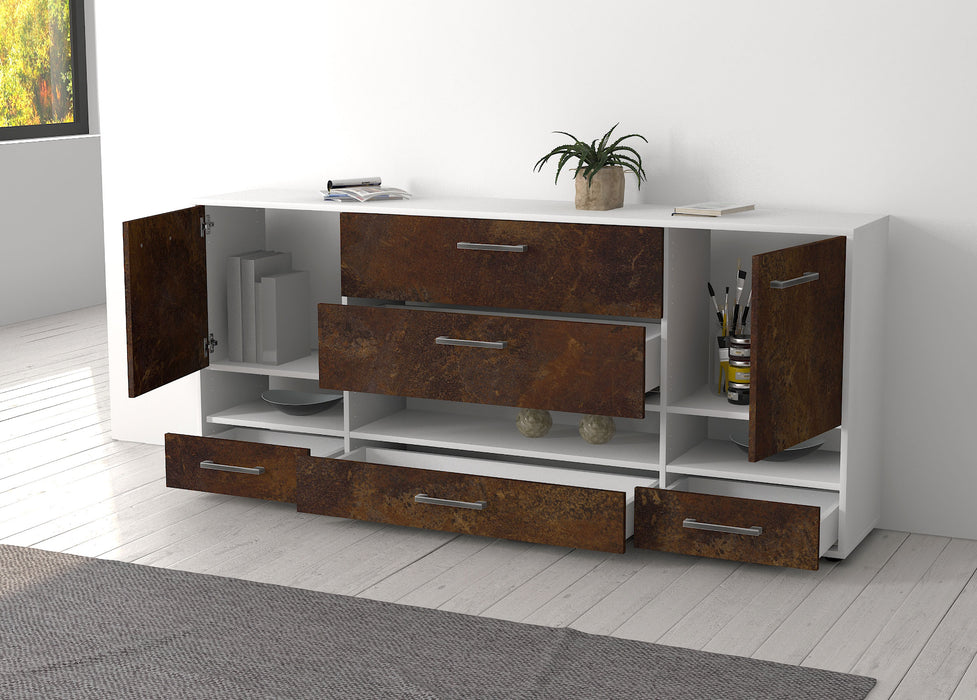 Sideboard Florentina, Pinie Offen (180x79x35cm) - Dekati GmbH
