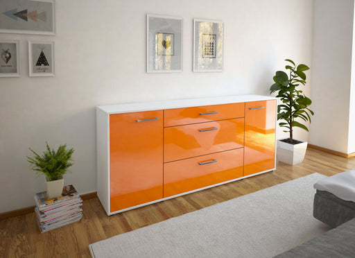 Sideboard Eleonora, Orange Front (180x79x35cm) - Dekati GmbH