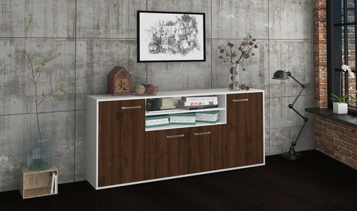 Sideboard Elsita, Walnuss Front (180x79x35cm) - Dekati GmbH