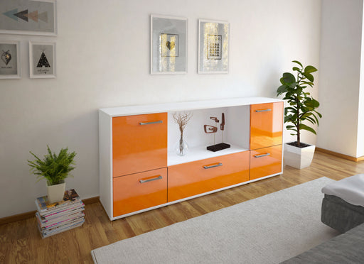 Sideboard Elvezia, Orange Front (180x79x35cm) - Dekati GmbH