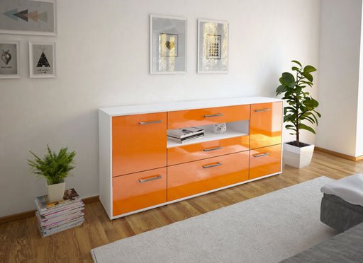 Sideboard Elvira, Orange Front (180x79x35cm) - Dekati GmbH
